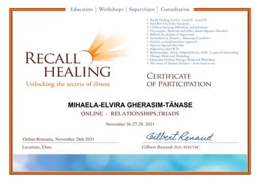 Recall Healing - Relații