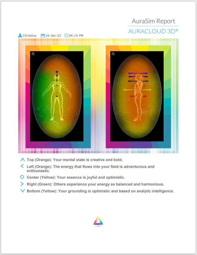 Analiza chakreler cu AuraCloud